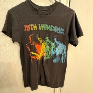Jimi Hendrix Black Graphic T-Shirt